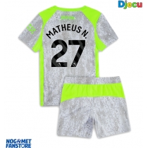 Manchester City Matheus Nunes #27 Rezervni Dres za djecu 2025-26 Kratak Rukav (+ Kratke hlače)